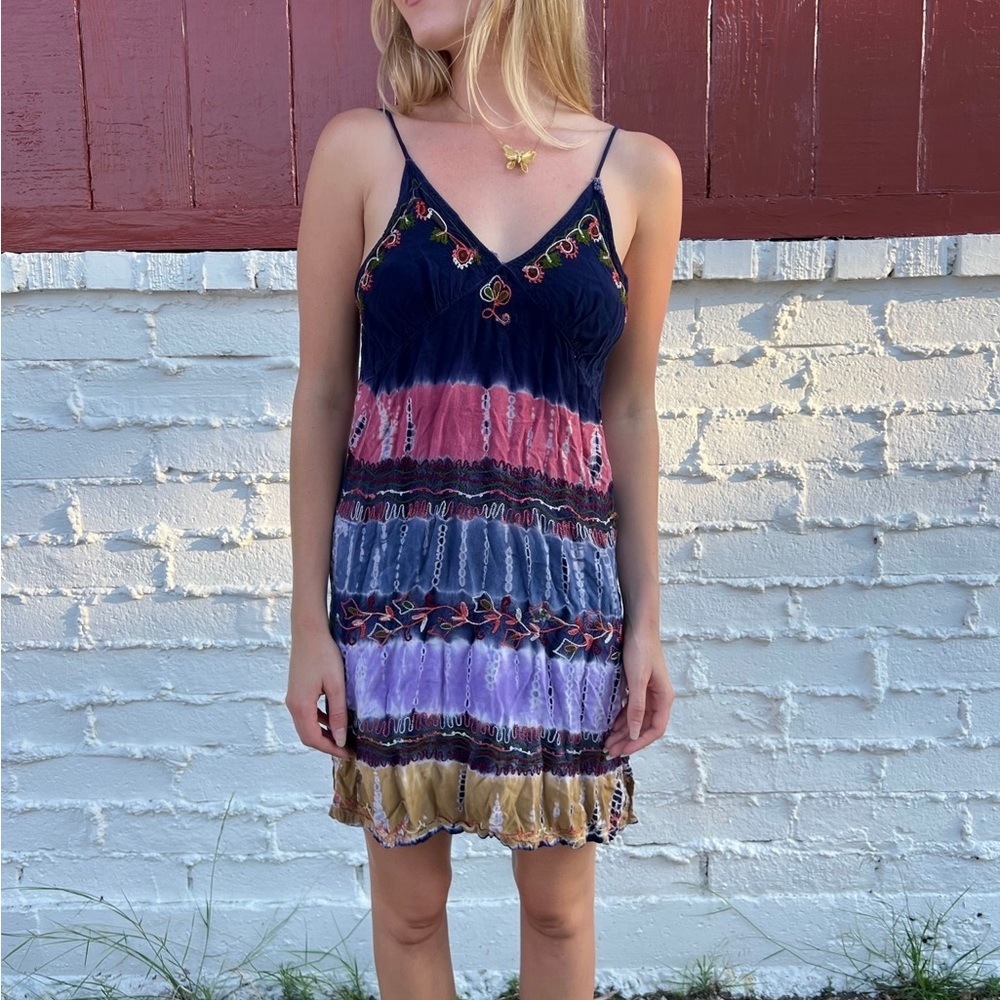 Boho Tie Dye Dress